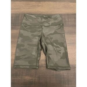 Rae Mode Army Camo Olive Green Biker Shorts